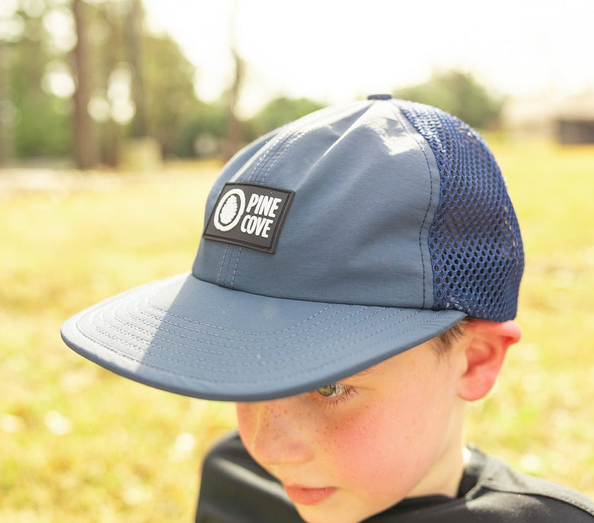 Mesh Hat - Blue - Pine Cove Web Store