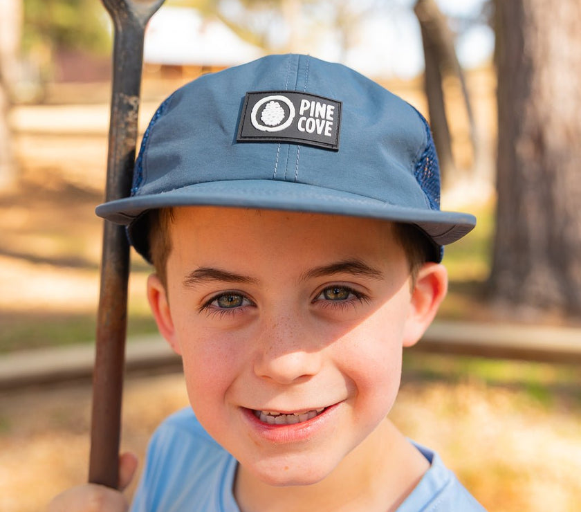 Mesh Hat - Blue - Pine Cove Web Store