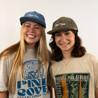 Hat Blue Rope Cursive Corduroy - Pine Cove Web Store
