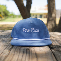 Hat Blue Rope Cursive Corduroy - Pine Cove Web Store