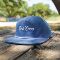 Hat Blue Rope Cursive Corduroy - Pine Cove Web Store